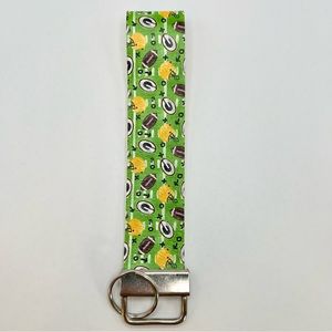 🧀Packer keychain. Green Bay Packers. Vegan leather. Handmade.